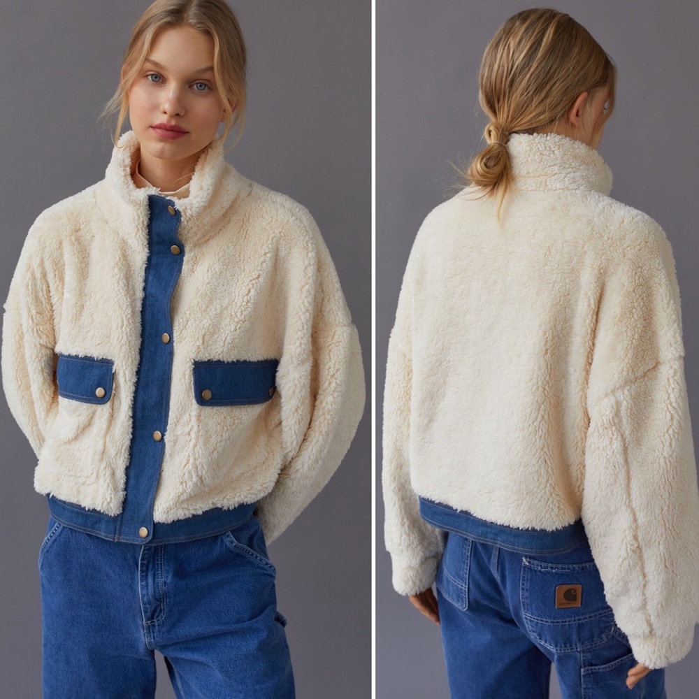 Urban Outfitters Cozy Sherpa Jacket - Worn Once - Picture 2 of 8